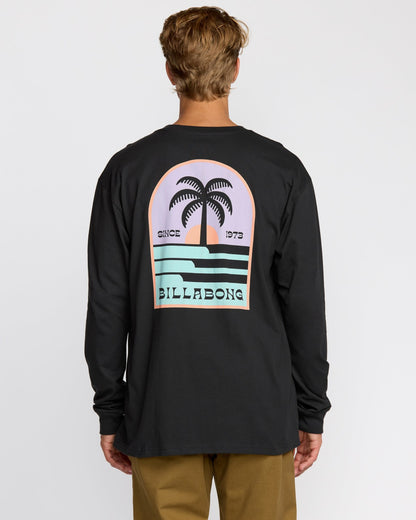 Portal Regular Long Sleeve T-Shirt - Washed Black | Billabong