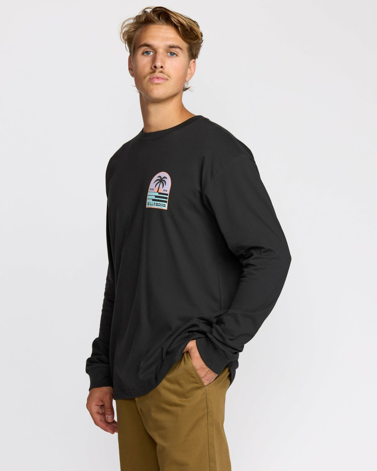 Portal Regular Long Sleeve T-Shirt - Washed Black | Billabong