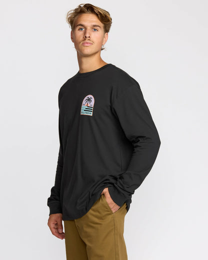 Portal Regular Long Sleeve T-Shirt - Washed Black | Billabong