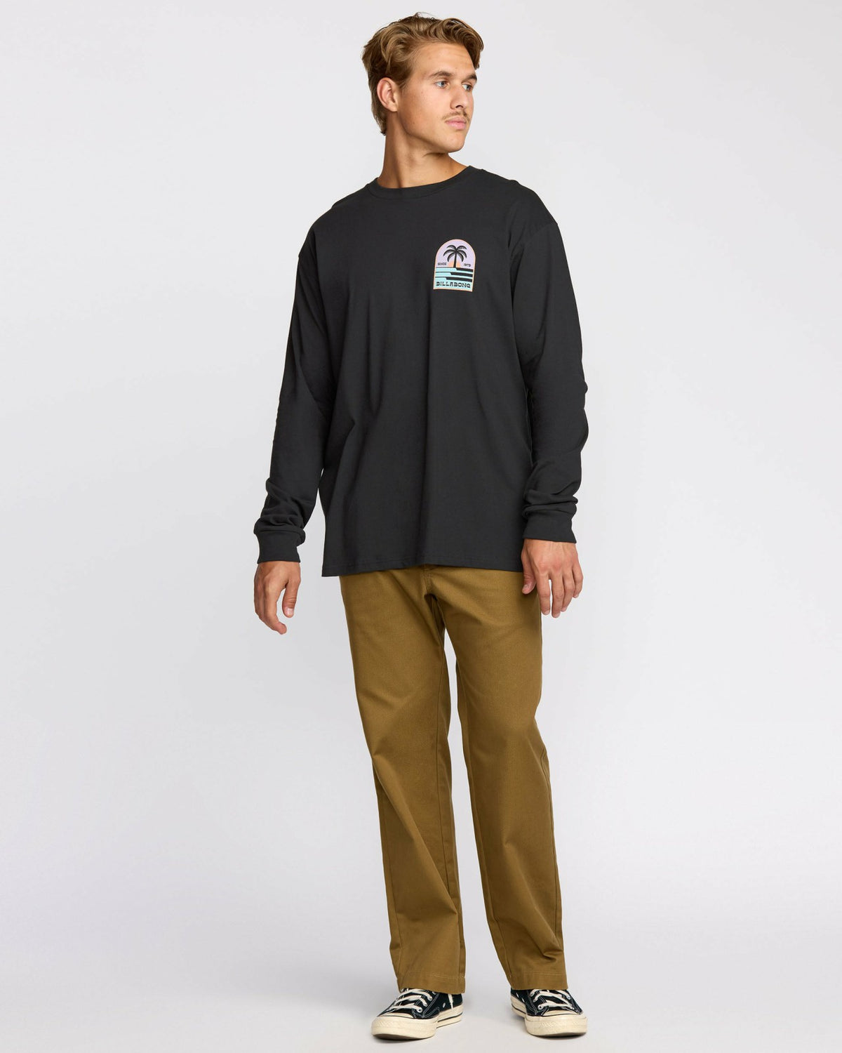 Portal Regular Long Sleeve T-Shirt - Washed Black | Billabong