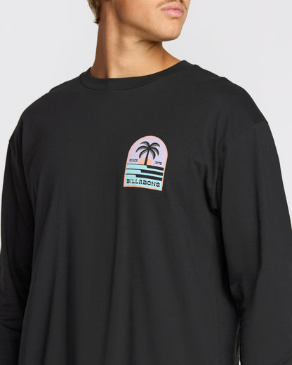 Portal Regular Long Sleeve T-Shirt - Washed Black | Billabong