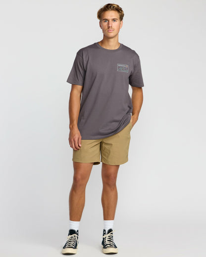 Range A/Div Short Sleeve T-Shirt - Grey Violet | Billabong