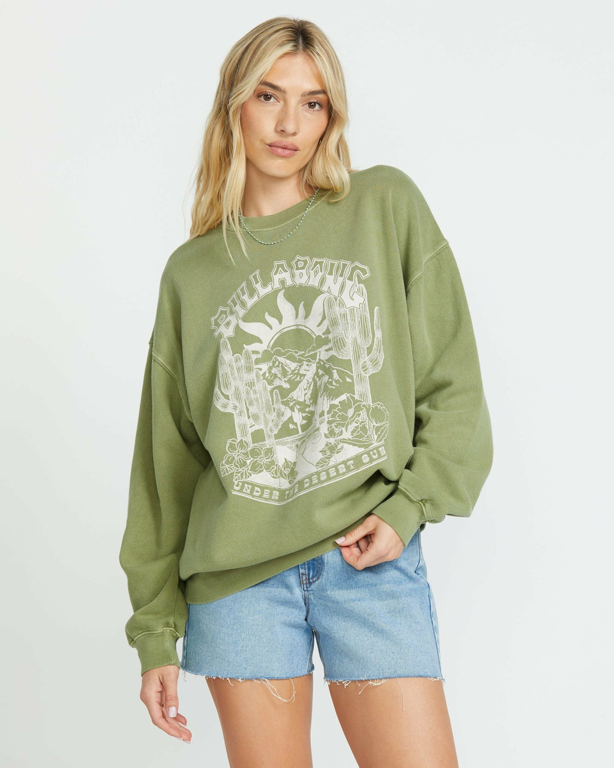 Ride In Crew Sweatshirt - Avocado | Billabong