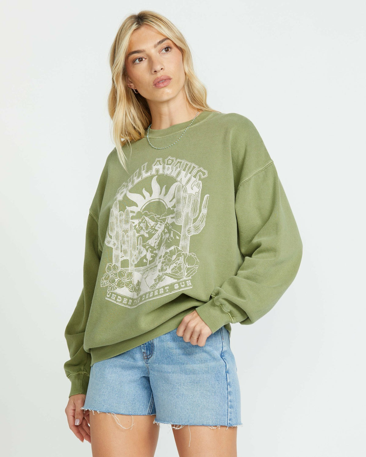 Ride In Crew Sweatshirt - Avocado | Billabong
