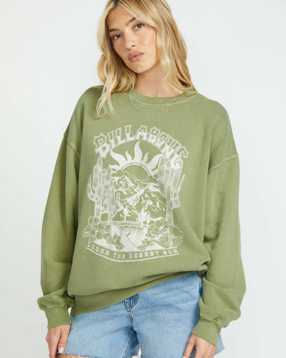 Ride In Crew Sweatshirt - Avocado | Billabong