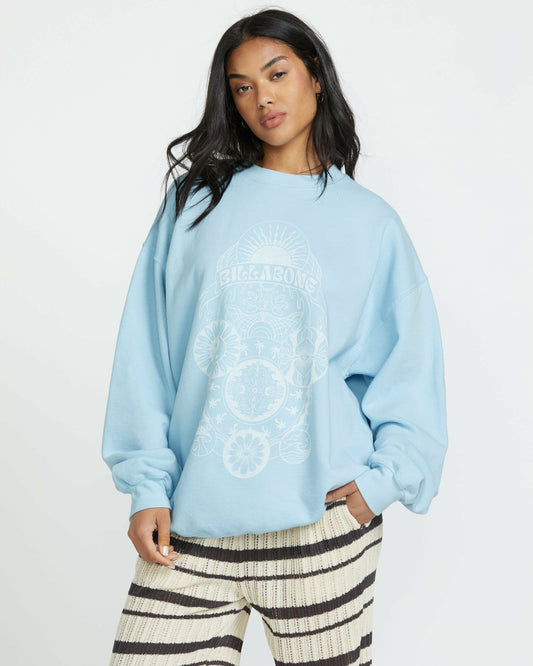 Ride In Crew Sweatshirt - Washed Chambray | Billabong