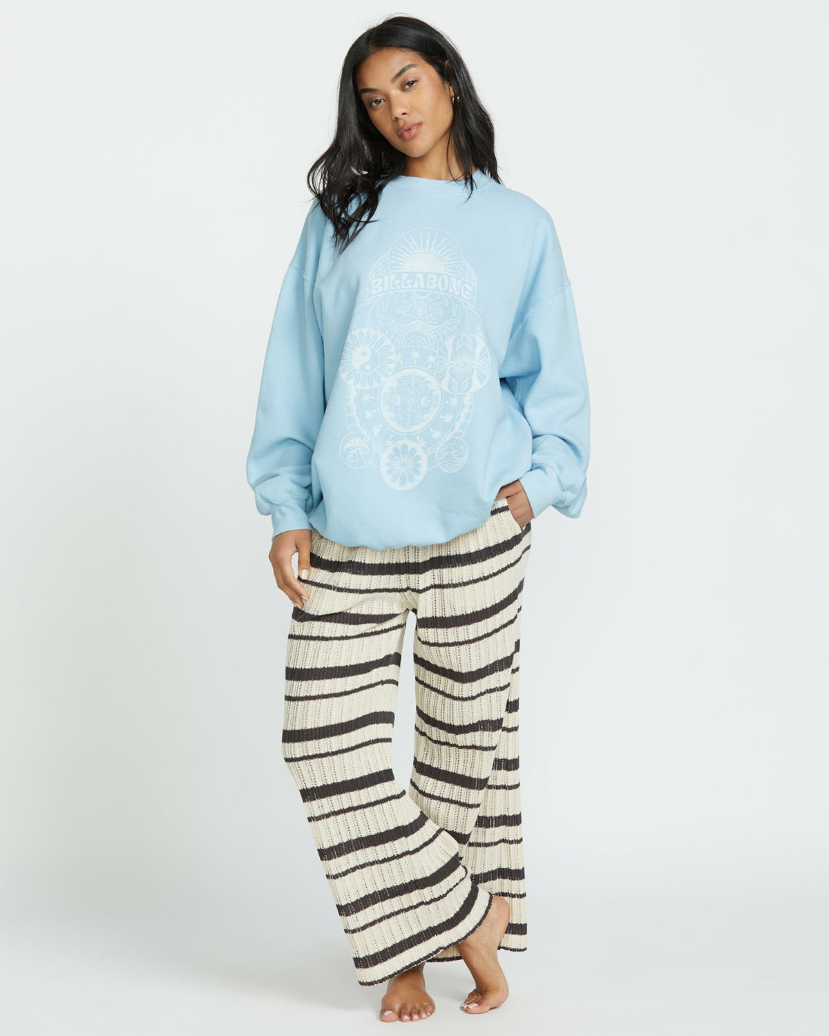 Ride In Crew Sweatshirt - Washed Chambray | Billabong