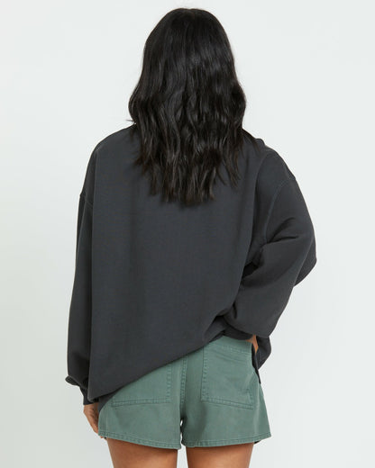 Ride In Crew Sweatshirt - Black Sands | Billabong