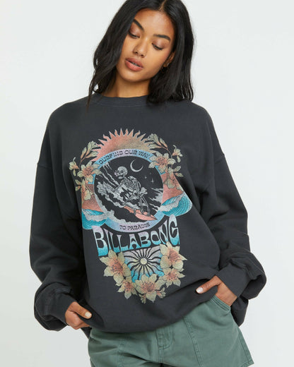 Ride In Crew Sweatshirt - Black Sands | Billabong