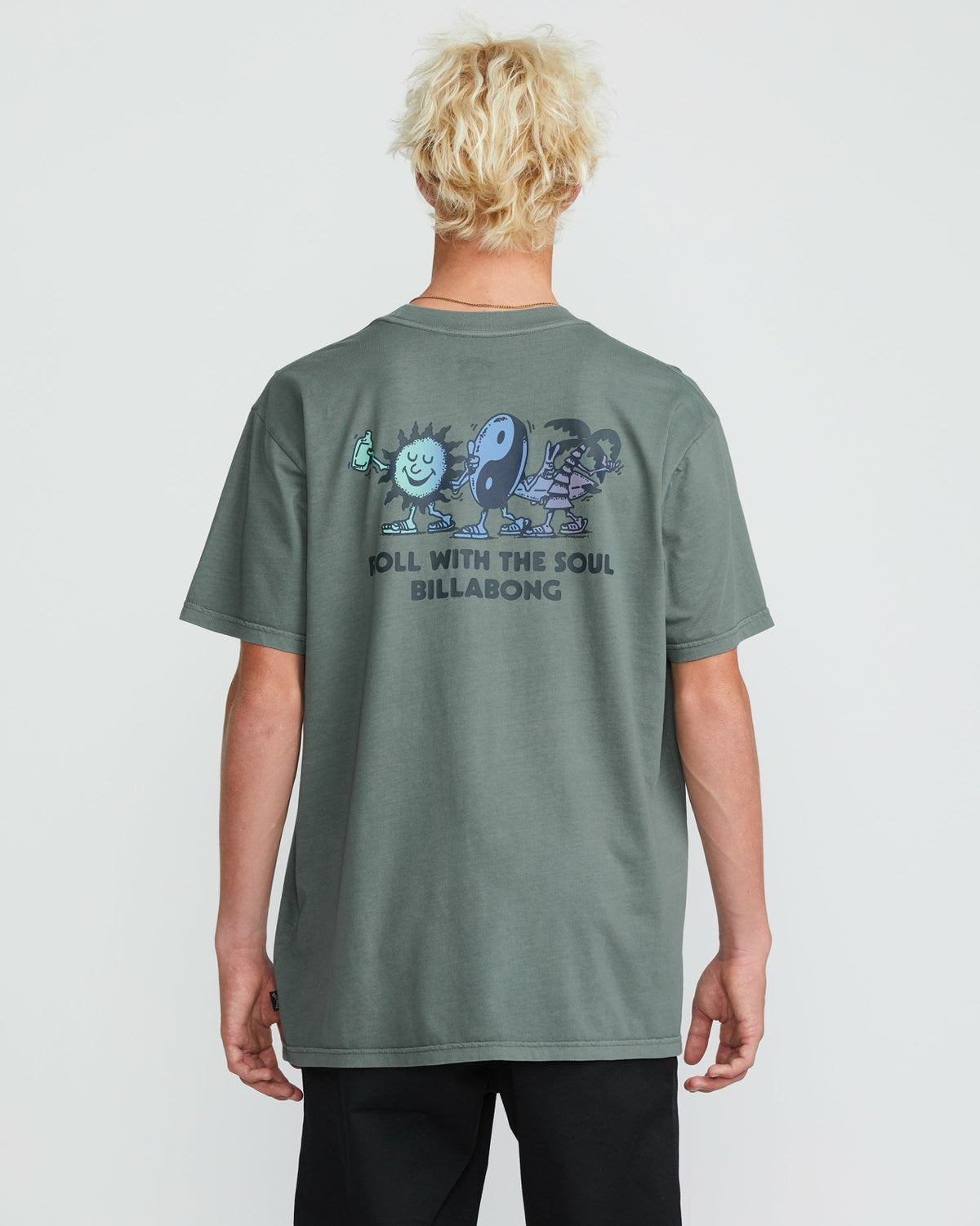 Roll Premium Wave Wash Short Sleeve Tee - Dark Slate | Billabong