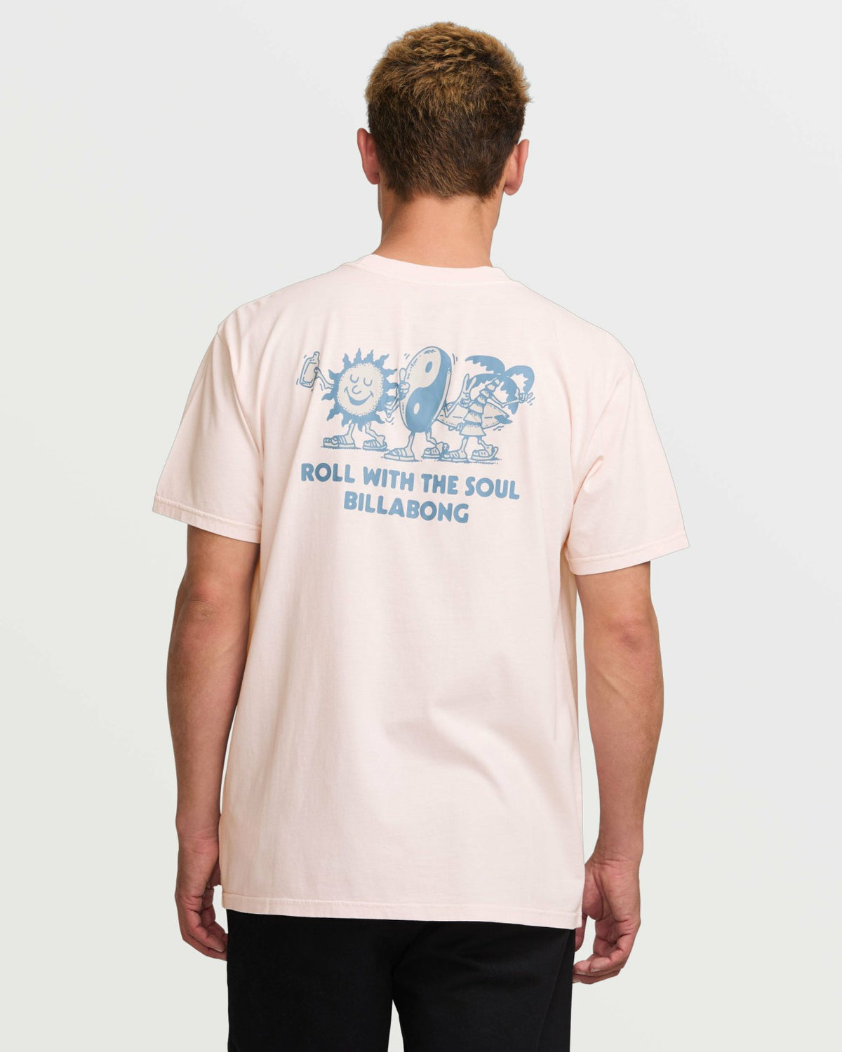 Roll Premium Wave Wash Tee - Light Pink | Billabong