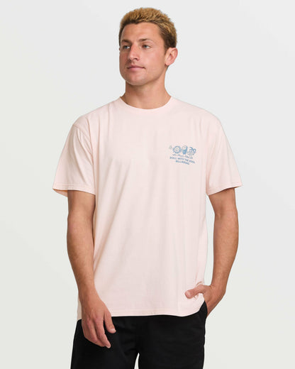 Roll Premium Wave Wash Tee - Light Pink | Billabong