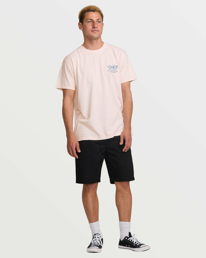 Roll Premium Wave Wash Tee - Light Pink | Billabong