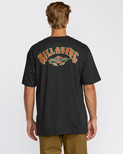 Rose Arch Regular Short Sleeve T-Shirt - Washed Black | Billabong