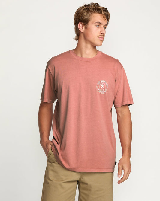 Rotation Premium Wave Wash Tee - Dusty Rose | Billabong
