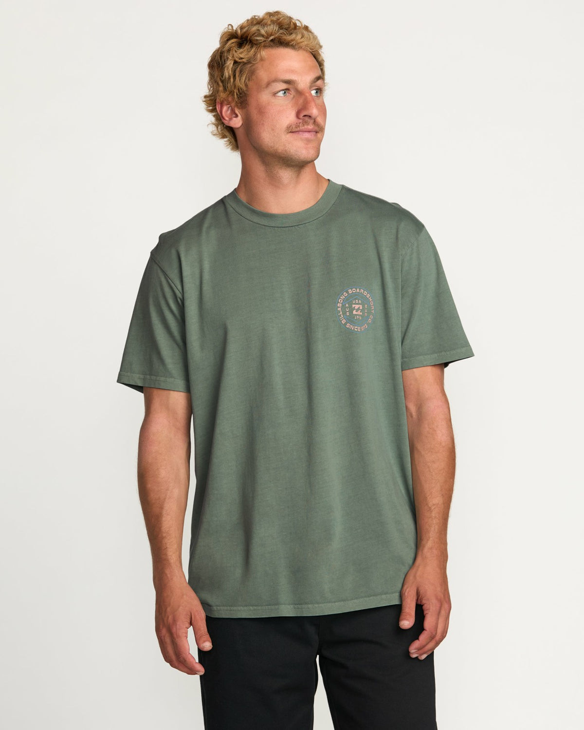 Rotation Premium Wave Wash Tee - Pine | Billabong