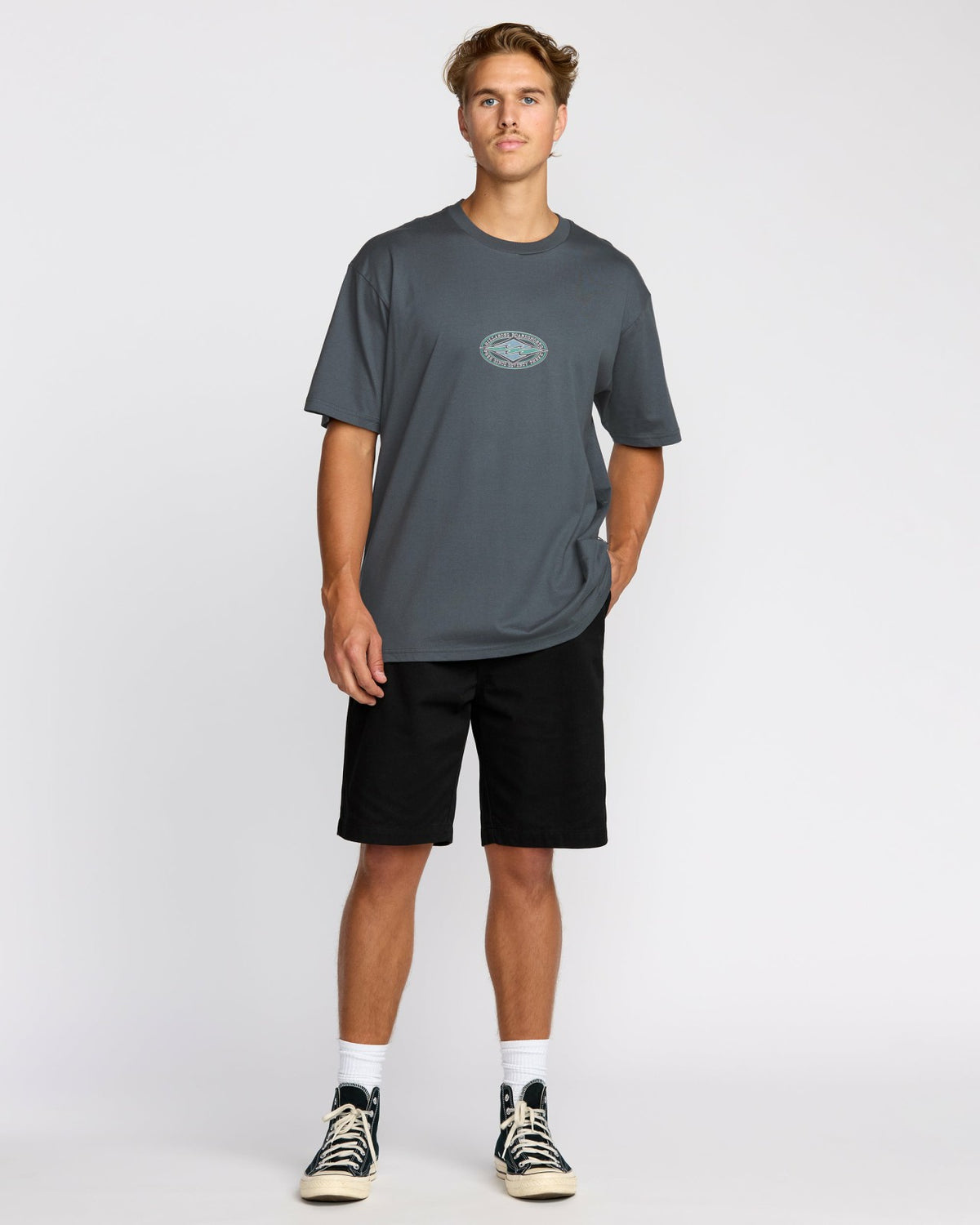 Rotor Diamond Regular Short Sleeve T-Shirt - Midnight Blue | Billabong