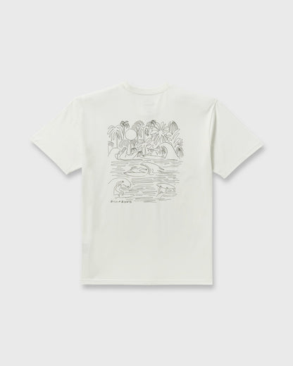Scenes Regular Short Sleeve T-Shirt - Off White | Billabong