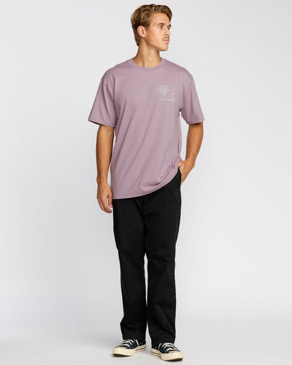Scenes Regular Short Sleeve T-Shirt - Purple Ash | Billabong