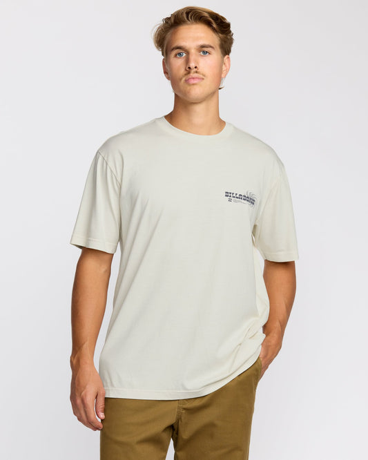Single Fin Premium Wave Wash Short Sleeve T-Shirt - Off White | Billabong