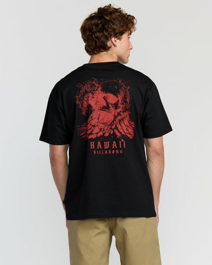 Skull Wave Hi Regular Short Sleeve T-Shirt - Black | Billabong