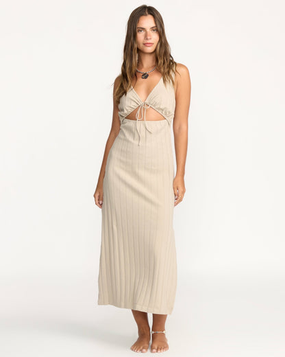 Slides Midi Knt Dress - Cobblestone | Billabong