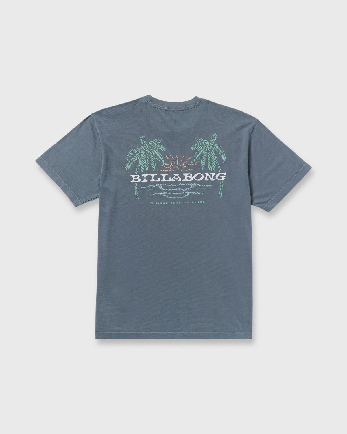 Social Lounge Premium Wave Wash Short Sleeve T-Shirt - Steel Blue | Billabong