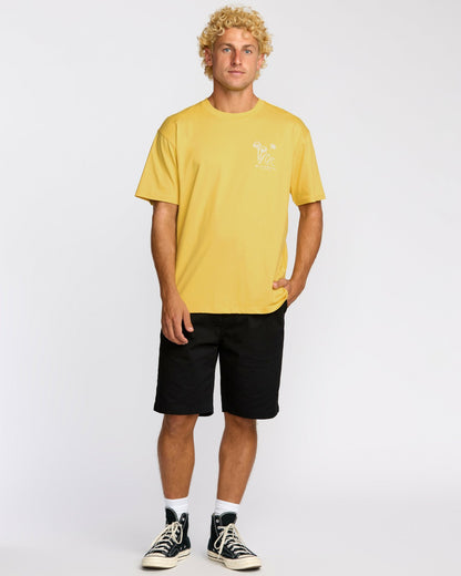 So Far Regular Short Sleeve T-Shirt - Dust Yellow | Billabong