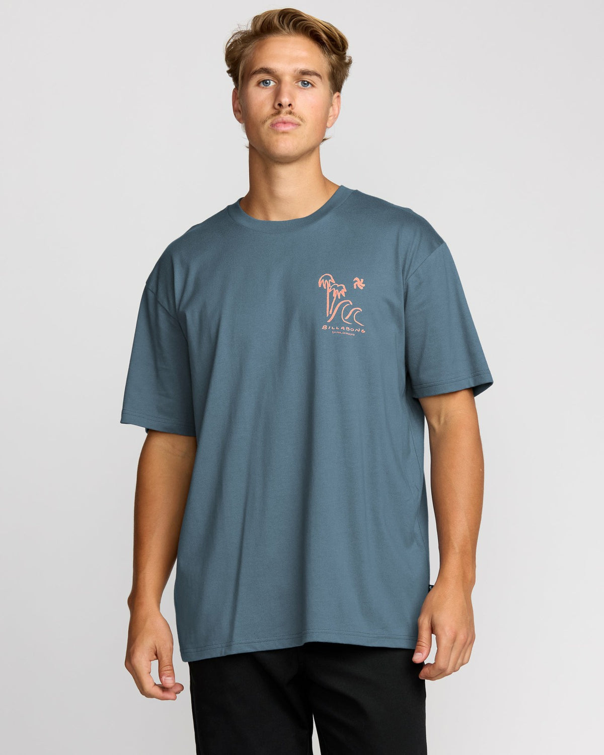 So Far Regular Short Sleeve T-Shirt - Steel Blue | Billabong