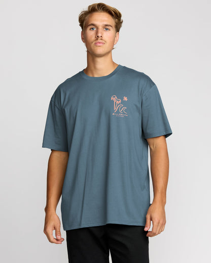 So Far Regular Short Sleeve T-Shirt - Steel Blue | Billabong