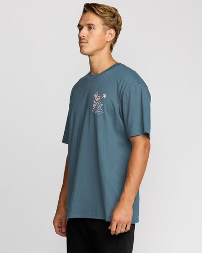 So Far Regular Short Sleeve T-Shirt - Steel Blue | Billabong