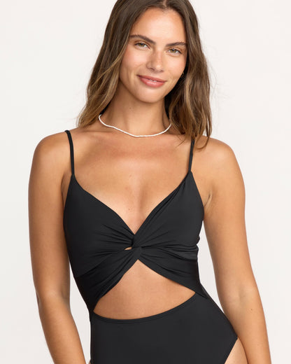 Sol Searcher Mika One-Piece Swimsuit - Black Pebble | Billabong