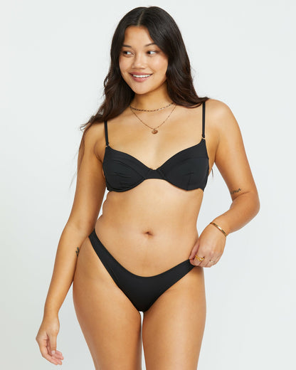 Sol Searcher Morgan Underwire Bikini Top - Black Pebble | Billabong