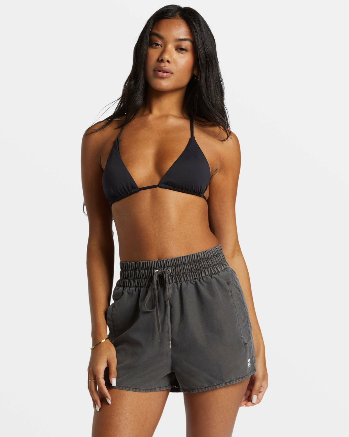 Sol Searcher New Elastic Waist Swim Shorts - Black Pebble | Billabong