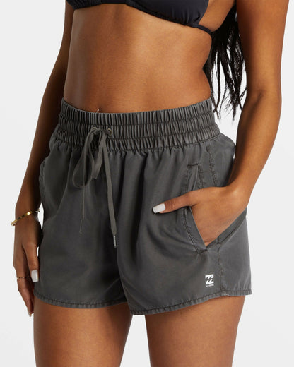 Sol Searcher New Elastic Waist Swim Shorts - Black Pebble | Billabong
