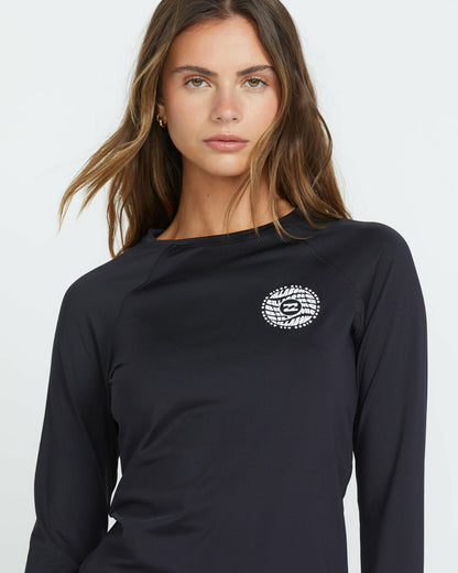 Sol Searcher Rashguard - Black Pebble | Billabong