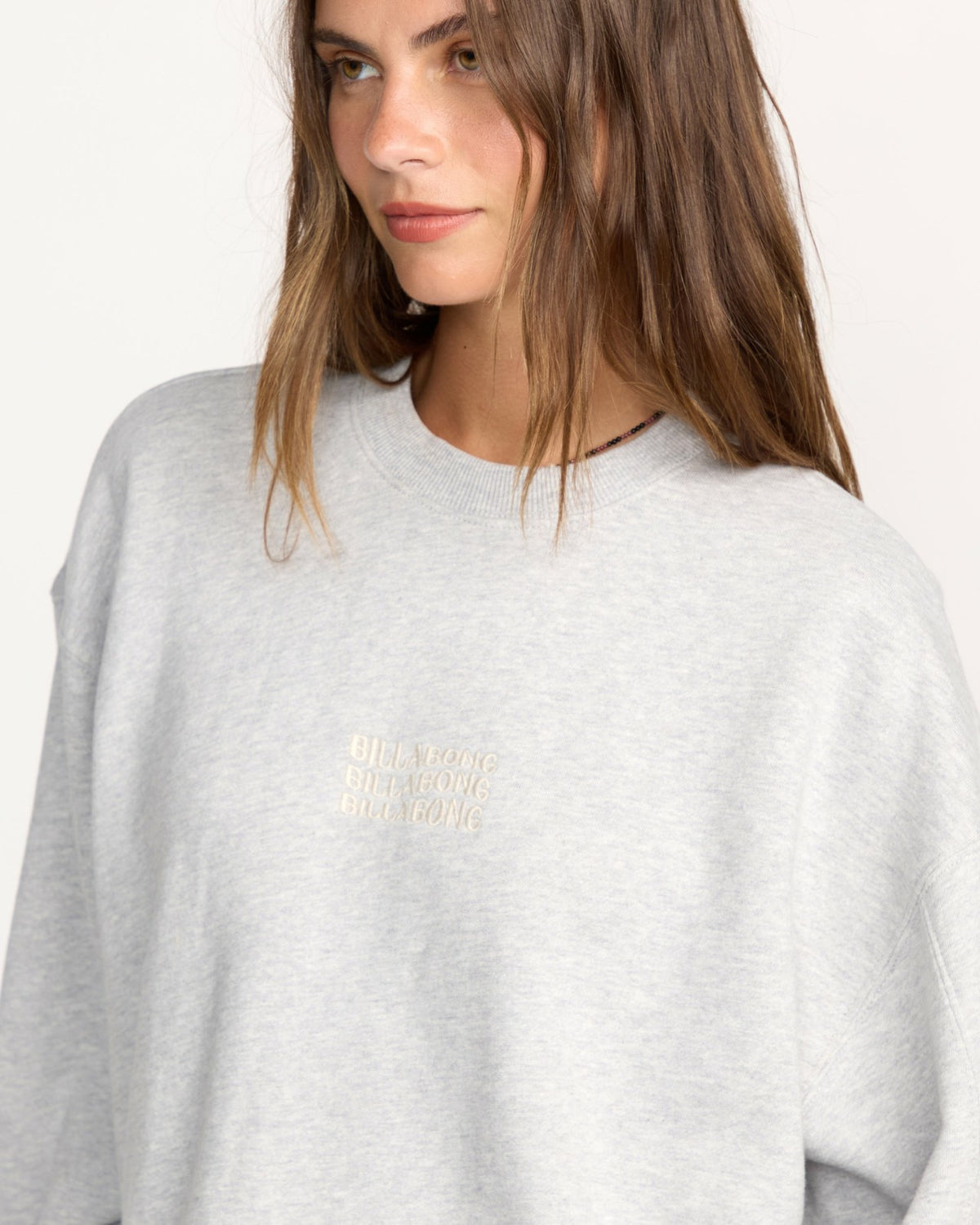 So Sunny Kendal Crewneck Sweatshirt - Heather Grey | Billabong