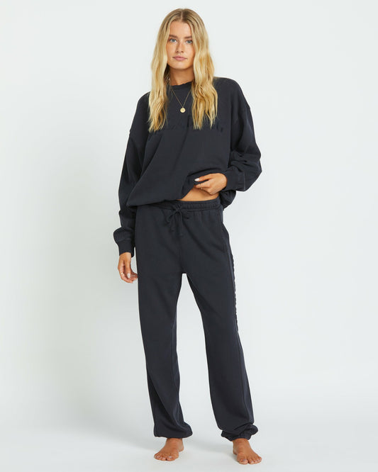 So Typical Elastic Waist Pants - Black Pebble | Billabong