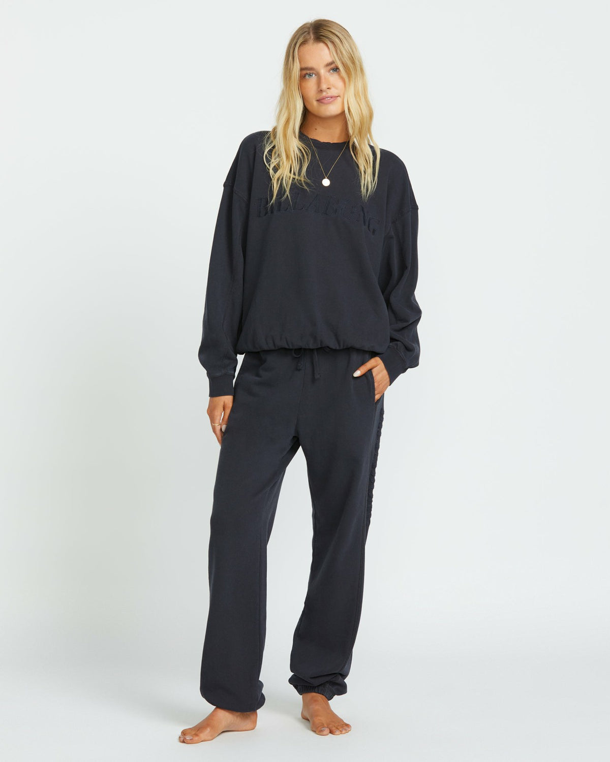 So Typical Kendal Crew Sweatshirt - Black Pebble | Billabong