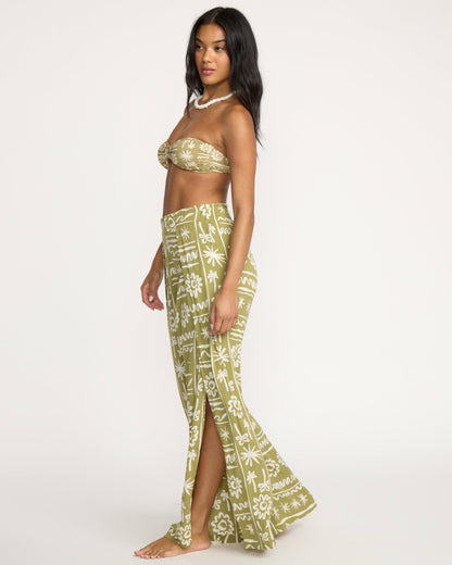 Split Spirit Elastic Waist Pants - Green Tea | Billabong