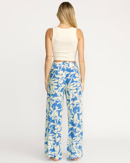 Split Spirit Elastic Waist Pants - True Blue | Billabong