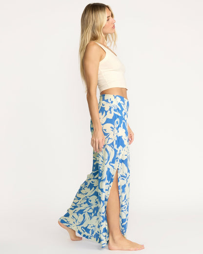 Split Spirit Elastic Waist Pants - True Blue | Billabong