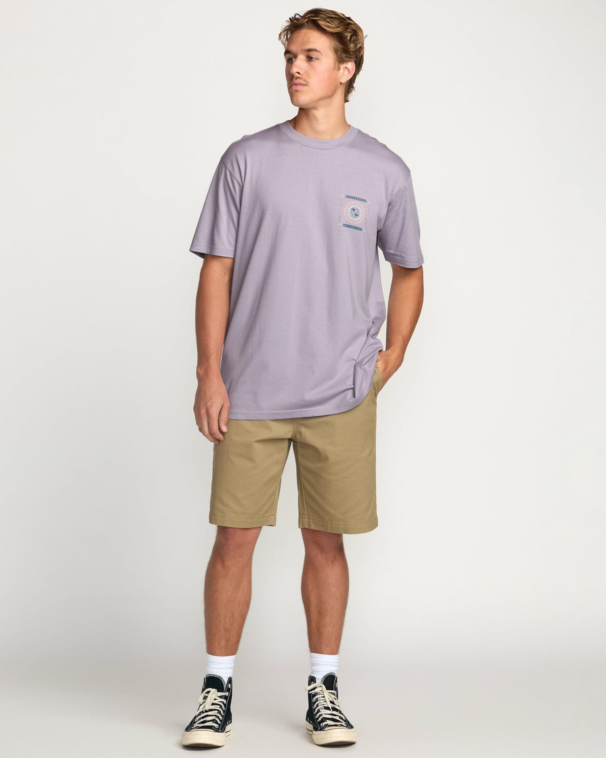 Spun Out Premium Tee - Light Purple | Billabong