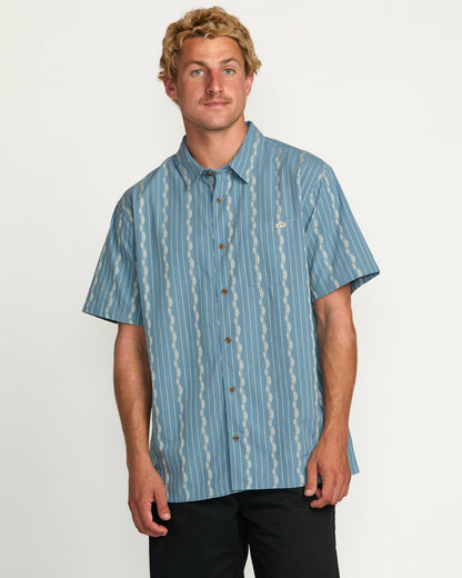 Sundays Jacquard Short Sleeve Shirt - Carolina Blue | Billabong
