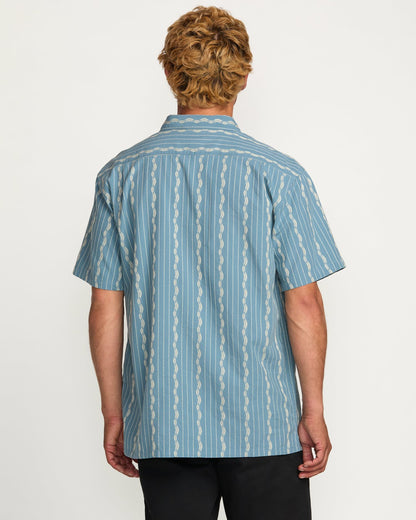 Sundays Jacquard Short Sleeve Shirt - Carolina Blue | Billabong