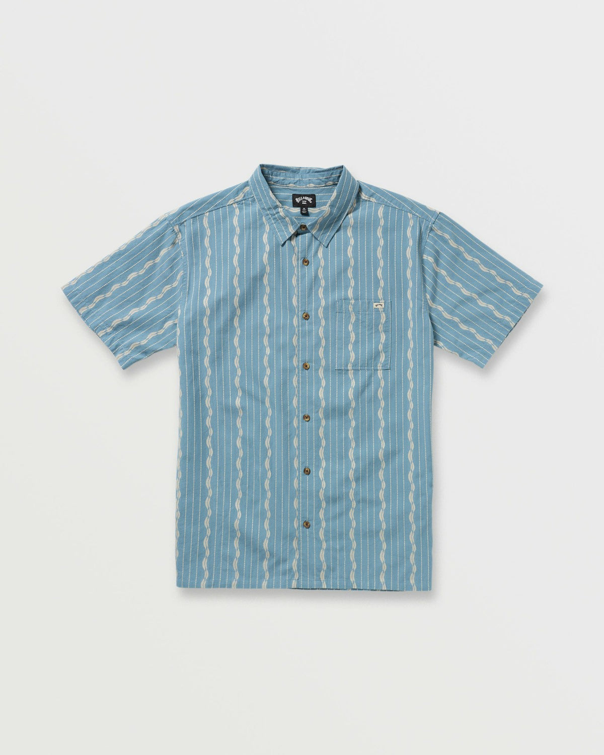 Sundays Jacquard Short Sleeve Shirt - Carolina Blue | Billabong