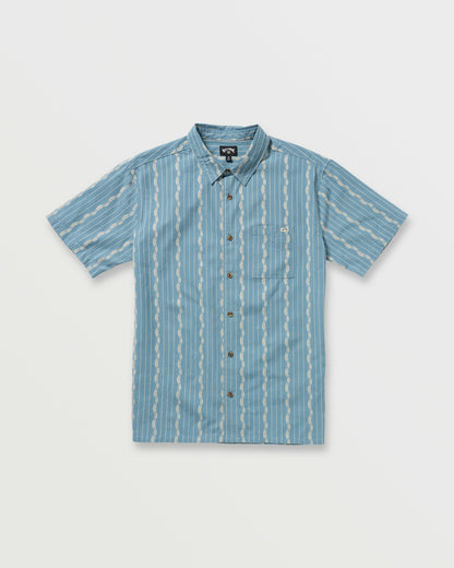 Sundays Jacquard Short Sleeve Shirt - Carolina Blue | Billabong