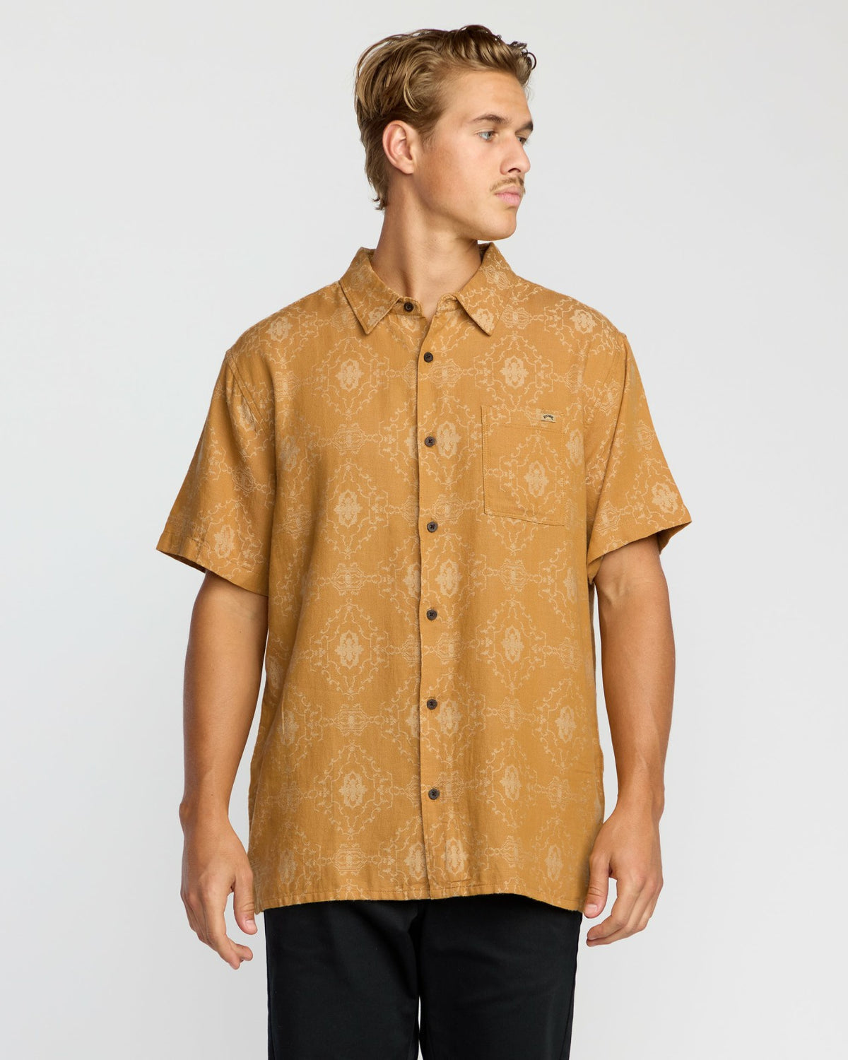 Sundays Jacquard Short Sleeve Shirt - Golden Haze | Billabong
