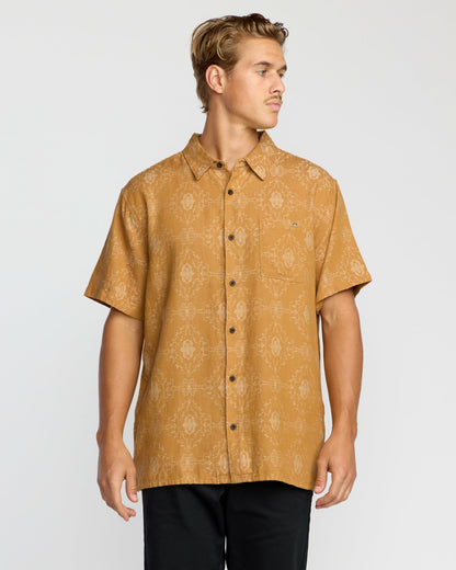 Sundays Jacquard Short Sleeve Shirt - Golden Haze | Billabong