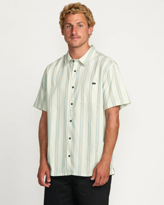 Sundays Jacquard Short Sleeve Shirt - Silver | Billabong